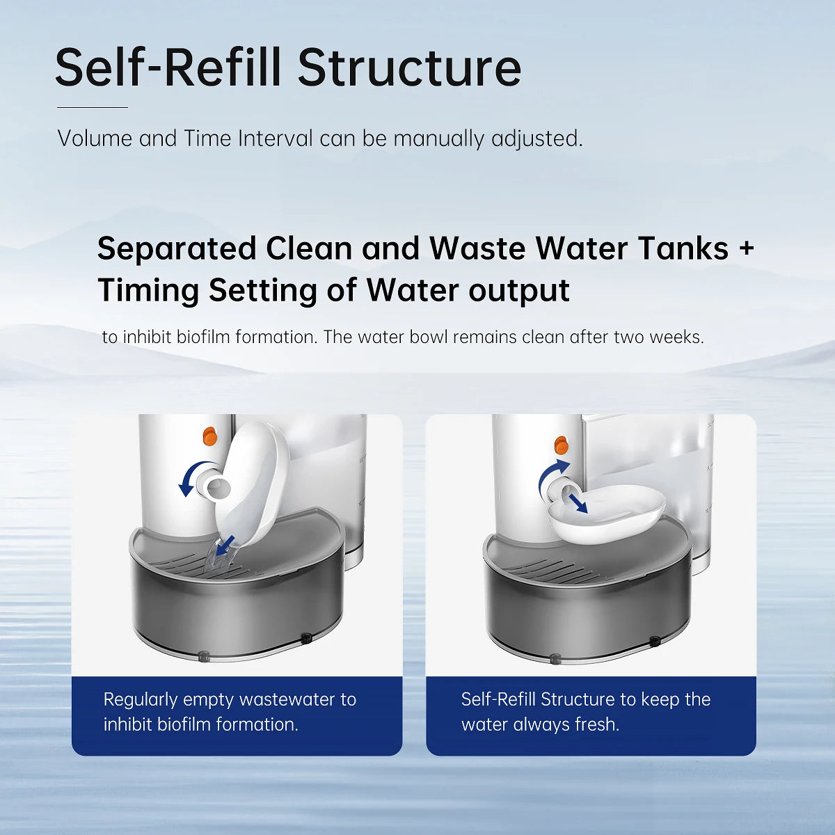 Pouring Pet Water Dispenser